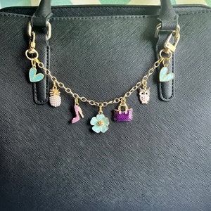Purse charm chain charms purse swag