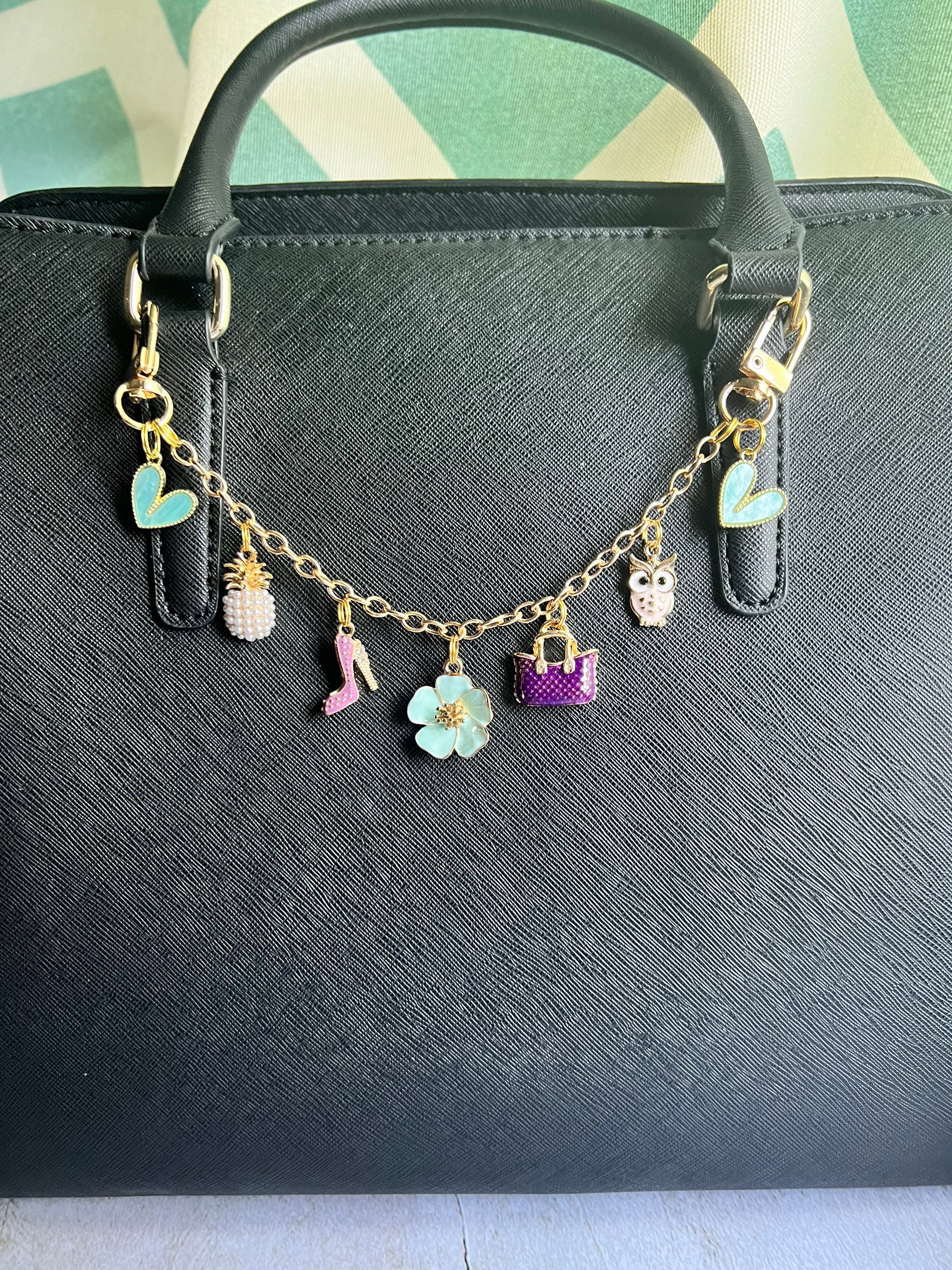 Purse Charm Chain Charms Purse Swag - Etsy