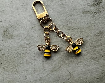 Purse charm with bees