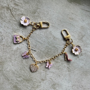 Purse charm chain charms purse swag
