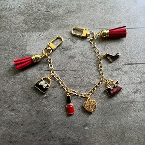 Flower Purse charm with chain fashion charm