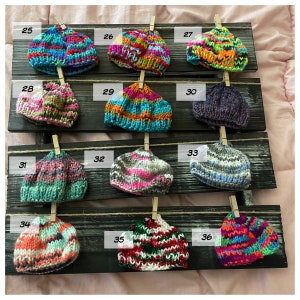 NEW Multi Color Doll Hats