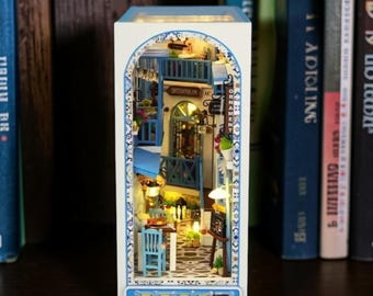 Kit de casa de muñecas en miniatura desplegable para armar tú mismo: modelo de casa de muñecas 3D hecho a mano, juguete creativo para escenas de muebles, regalo de cumpleaños.