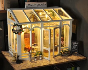 Japanische Straße Miniatur Kit - DIY Food Shop Puppenhaus, 3D Holzmodell, handgefertigt Montage Szene Dekor Geschenk
