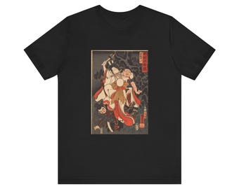 Japanese Graphic Tee | Utagawa Kuniyoshi (1855) | Japanese Woodblock print (09068)