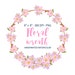 Spring Clipart, Sakura Clipart, Spring Wreath, Flower Wreath, Floral Clipart, Cherry Blossom, Floral Clip Art, Pink Wreath, Cherry Bloom Png