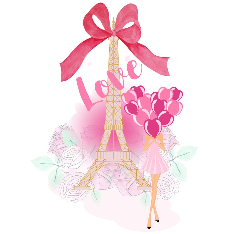 Valentine Graphics French Clipart Planner Girl Clipart Valentines Clipart Eiffel Tower Clipart Valentine Planner Fashion Clipart