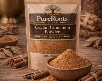 Organic Ceylon Cinnamon Powder | Pure Cinnamon | Finely Ground | Fresh
