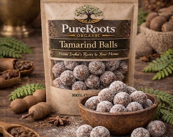 Bolitas de tamarindo orgánicas / Caramelos dulces / Recién cosechadas / Origen: India