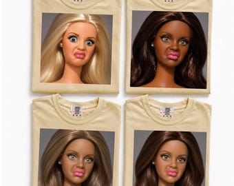 Funny Disgusting Doll Face Meme DTF Heat Transfer, Sarcastic Ready To Press, Adult Humor