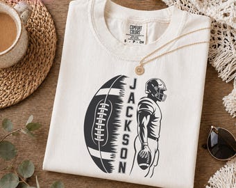 Personalized Football Mom DTF Transfer: Custom Football Name, Game Day, Ready To Press