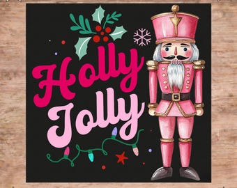 Holly Jolly Nutcracker DTF Transfer: Nut Christmas Ready To Press, Christmas Light