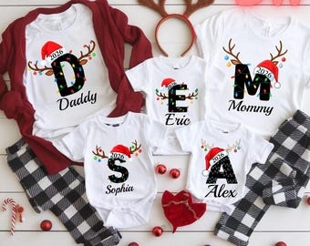 Custom Christmas Family Name 2026 DTF Transfer, Personalized ChristmasGroup Shirt Design, Ready To Press