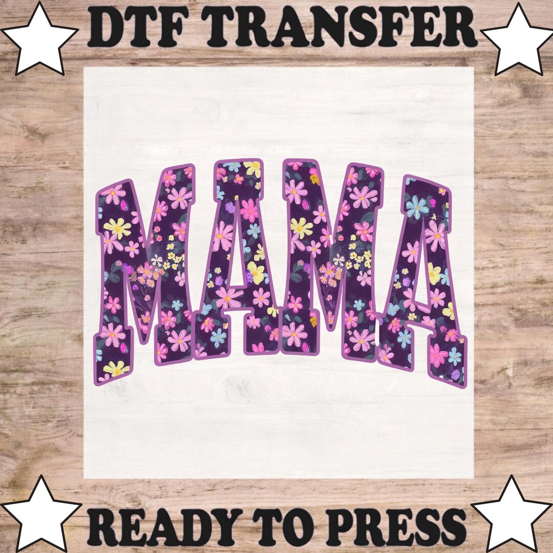Floral Mama DTF Heat Transfer, Mothers Day Ready to Press - Boho Mom ...