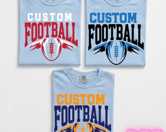 Custom Football Team Name & Number DTF Transfer, Football Mom Ready To Press