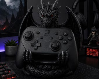 3D Printed Dragon Controller Stand | Switch Pro Gamer Desk Decor