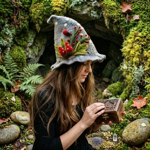 Sauna Hat Wool Witch - Etsy display picture 1