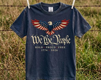 We The People 250th Anniversary PNG, Retro American Flag Patriotic, 4th of July 1776-2026 Graphic, America 250 Celebration Shirt Png, USA