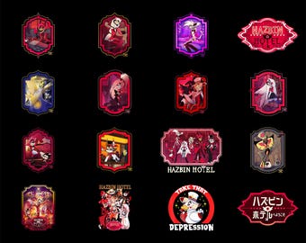 Hazbin Hotel Png, Hazbin Hotel Characters Png, Hazbin Hotel Cartoon Png, Gothic Cartoon Sublimation, Digital Download