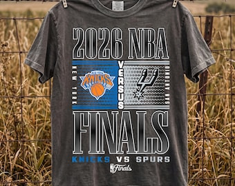 2026 NBA Finals PNG, Knicks vs Spurs, New York Knicks Png, San Antonio Spurs Art, Vintage Basketball Bootleg, Basketball Championship File