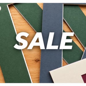 B-Grade A4 Picture Mounts Pack - Photo Framing Mounts for Art & Crafts, Choice of Light Neutrals or Rich Colors