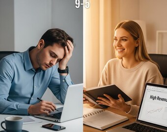 Planificador de negocios imprimible / Registro de ingresos y gastos para trabajos secundarios (descarga instantánea en PDF)