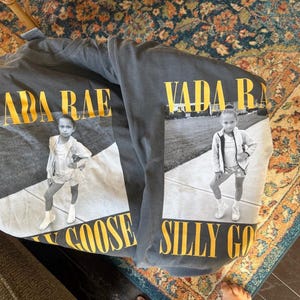 Custom Vintage Photo And Name Shirt, Custom Photo Shirt, Custom Picture Tshirt, Personalized T-Shirt, Your Photo Shirt, Family Photo Tee image 4