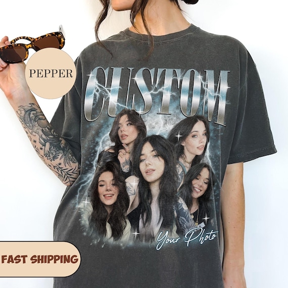 Custom Vintage Bootleg Girlfriend Boyfriend Shirt, Personalized Bootleg Shirt, Custom Photo Shirt, Bootleg Graphic Tee, Birthday Bootleg Tee