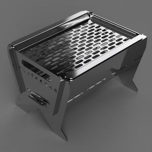Flat Forge Portable Braai Plans | DXF Laser Cut Files (Digital Download)