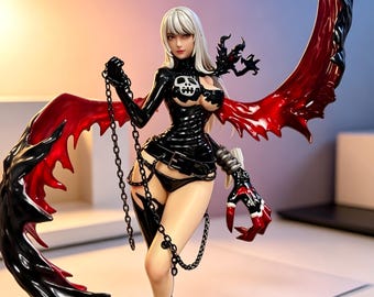 Figura de Lady Devimon de Digimon, estatua coleccionable de anime