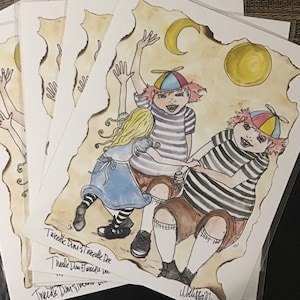Tweedle dee and tweedle dum limited prints