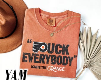 Flyer F*ck Everybody Comfort Colors Shirt, Philadelphia Hockey tee, 2026 Playoff Home Game Shirt, Flyers Hockey Crewneck, Puck Everybody Tee