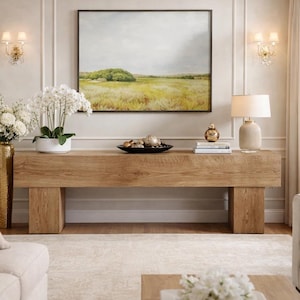 Farmhouse TV Stand 63 Inch Media Console Rustic Entertainment Center for Living Room Storage