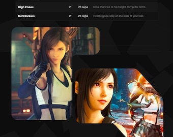 Programa de entrenamiento de Tifa Lockhart en PDF (NO OFICIAL) — Fitness inspirado en Final Fantasy VII