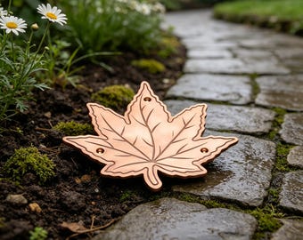 Pure Copper Leaf Bird Bath Purification Disk, 0.6mm Reinforced Water Cleaning Disc, Natural Physical Water Cleaner for Outdoor Bird Bath