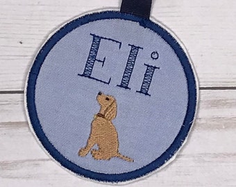 Puppy dog lab name tag/ dog luggage tag/ puppy bag tag/ lab diaper bag tag / dog back pack name tag