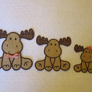 embroidered moose patch/ applique/ DIY image 2