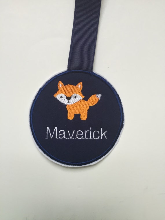 fox luggage tag