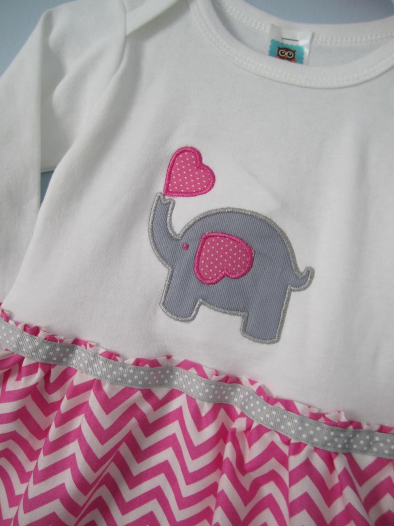Luxury pink and gray chevron elephant baby gift 5 piece elephant baby shower gift pink and gray elephant love
