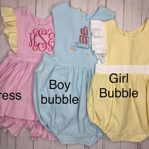 New Classics Boy Bubble Orange Gingham