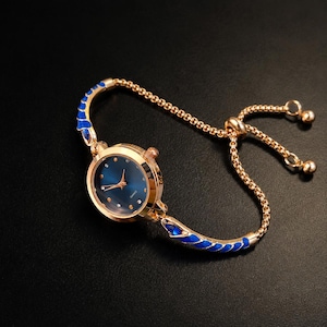 Gold Watch Blue Dial - Etsy