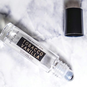 Tobacco Vanilla Perfume Oil Roller – Sweet Warm Unisex Luxury Scent | Long-Lasting Fragrance