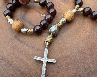 Protestant Prayer Beads | Communion | Christian Meditation Gift for Wine Lover