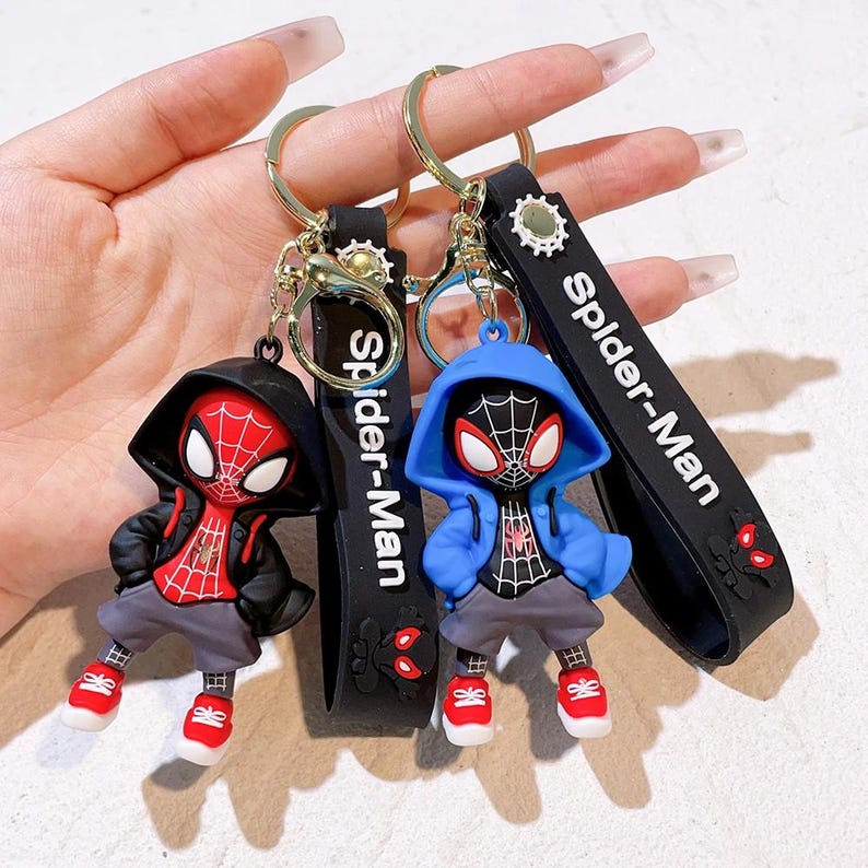 Spider-Man Variants Keychains Pendant Dolls Action Figures Bag Keyrings Keyholder Gift zdjęcie 1