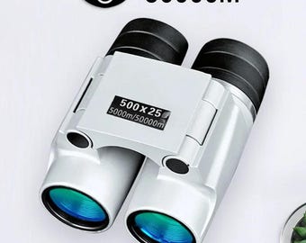 50000M Auto Focus 500X25 Powerful Binoculars Long Range HD Lens Mini Portable