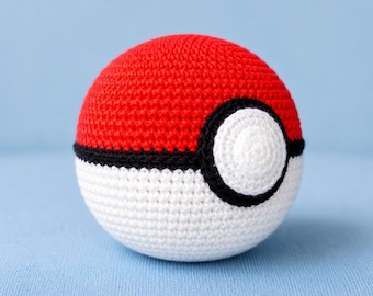 Pokeball Crochet Pattern, Instant Download, PDF Pattern, English