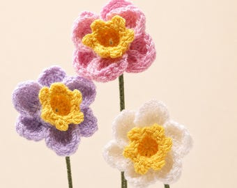 Crochet Flower Pattern Daffodil Easy PDF Pattern Instant Download