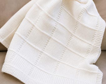 Dream baby DK Afghan Squares Knitted Blanket PDF Pattern Instant Download