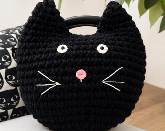 Easy Crochet Cat Pillow PDF Pattern Instant Download