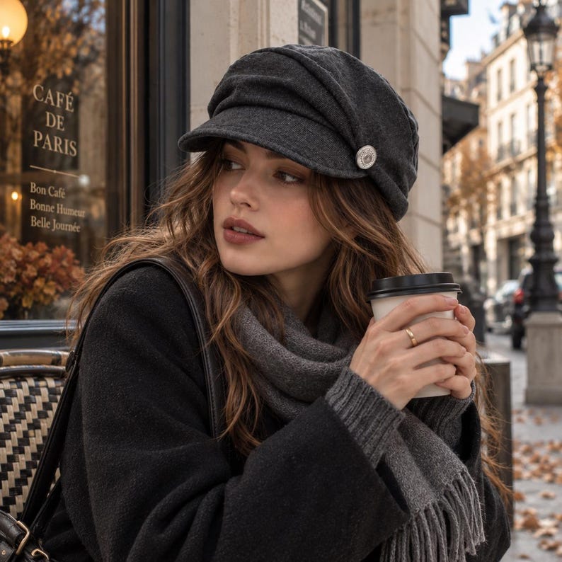 Incorrect Cap Color Women's Pleated Newsboy Cap, Slouchy Baker Boy Hat, Cotton Artist Cap ...